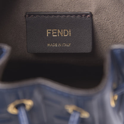 Fendi Vitello Liberty F is Fendi FF 1974 Embossed Mini Mon Tresor Bucket Bag Iris 7 of 11