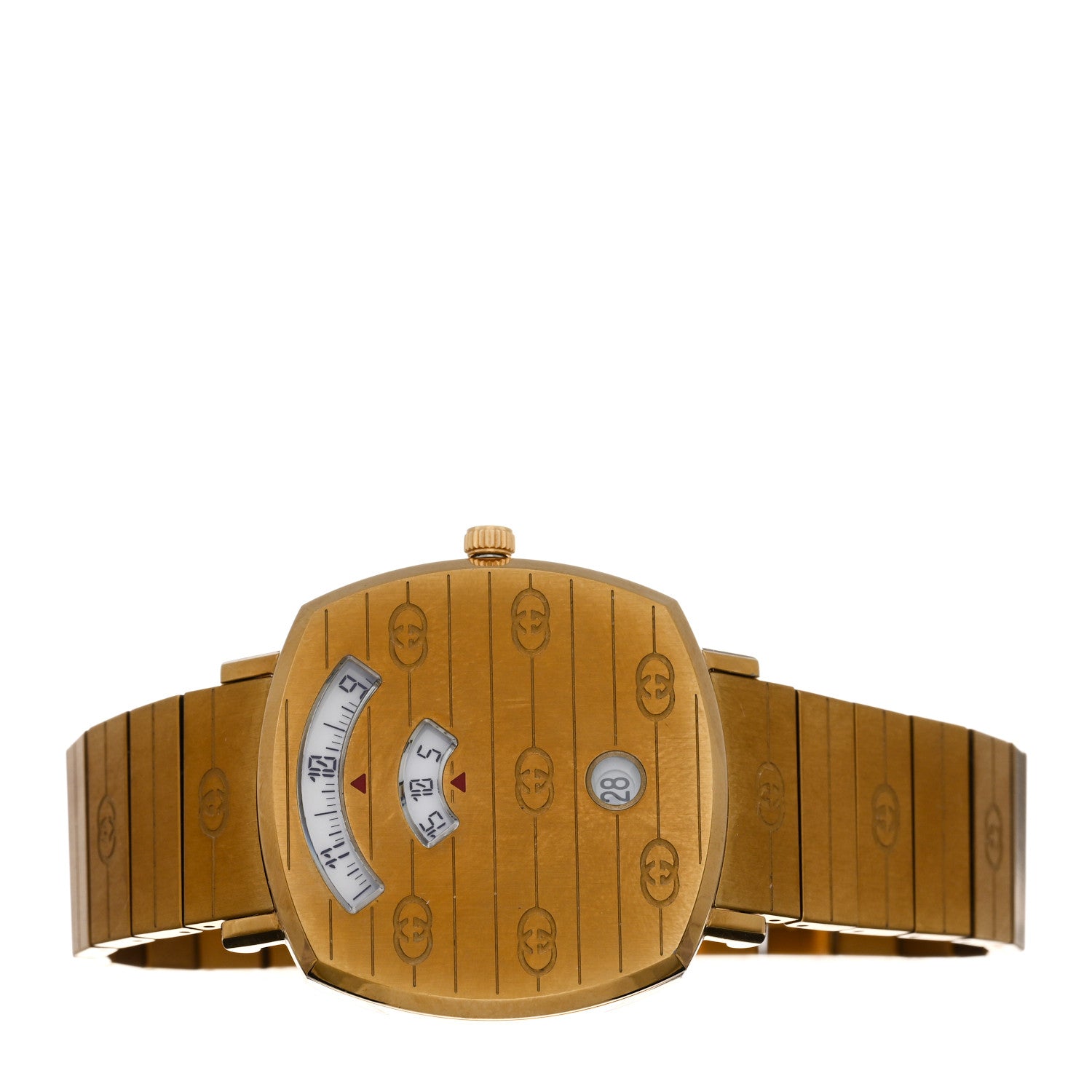 Gucci Stainless Steel 35mm Grip Quartz Watch Gold 2 of 4