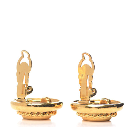 Chanel CC Clip On Earrings Gold 3 of 4