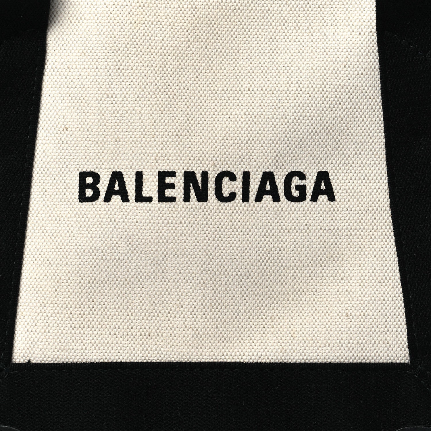 Balenciaga Cotton Canvas Calfskin Navy Cabas XS Natural Black 9 of 11