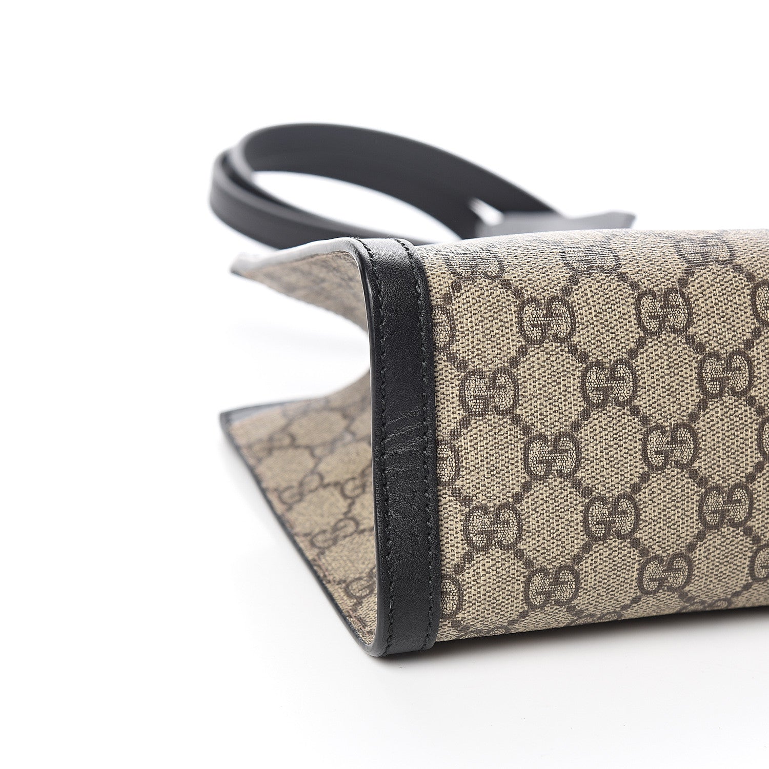 Gucci GG Supreme Monogram Small Padlock Tote Black 7 of 9