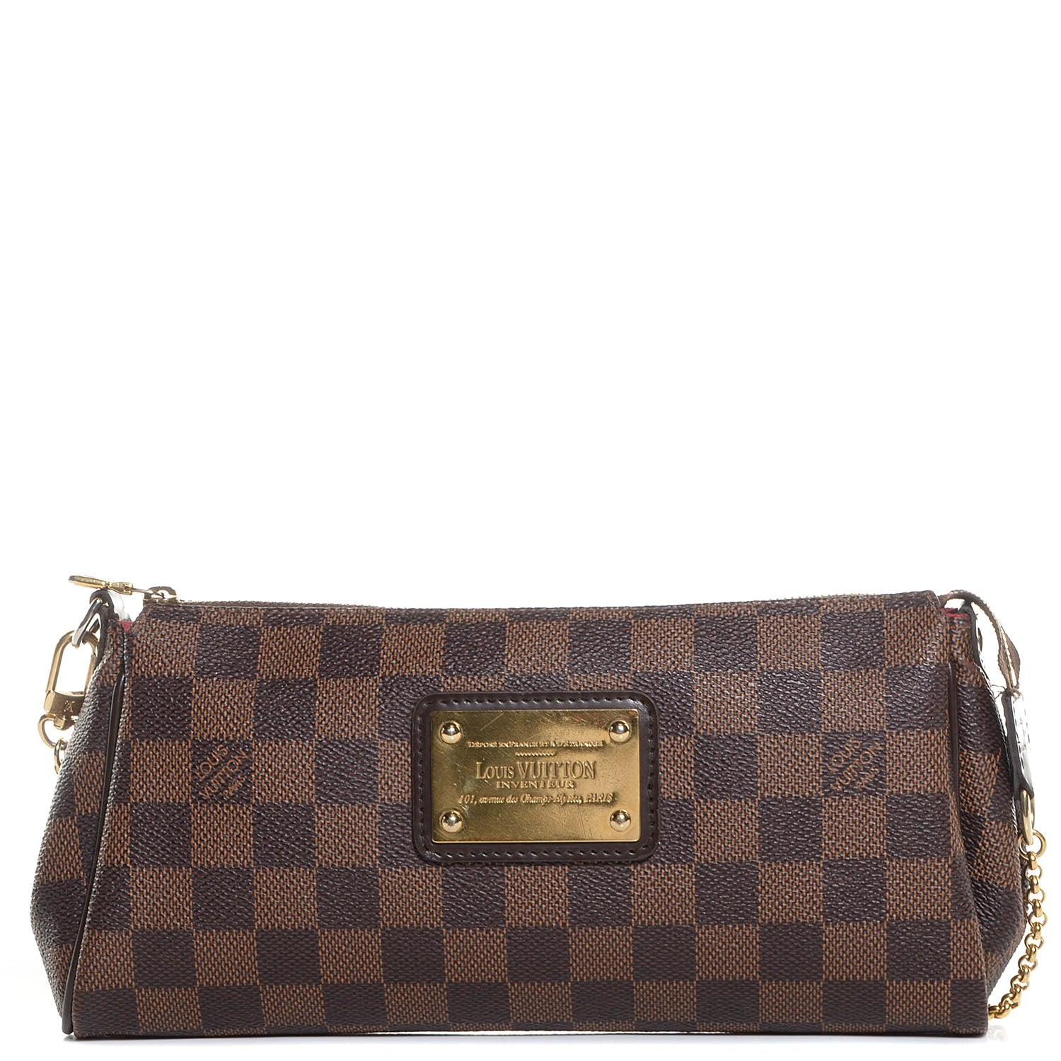 Louis Vuitton Damier Ebene Eva Clutch 1 of 8