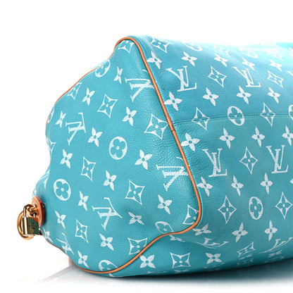 Louis Vuitton Calfskin Monogram Speedy P9 Bandouliere 40 Turquoise 10 of 16