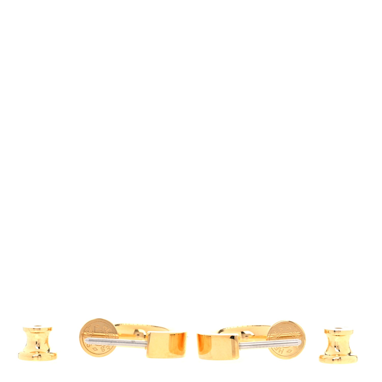 Hermes Swift O'Kelly Earrings Gold 6 of 7