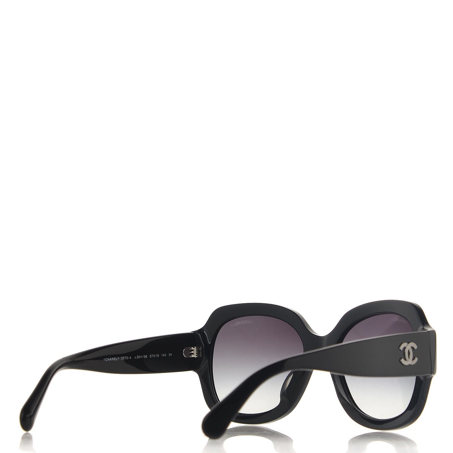 Chanel CC Sunglasses 5373 Black 341129 – FASHIONPHILE
