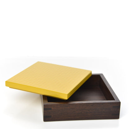 Hermes Cassia Wood Lacquered Small Theoreme H Losange Box 5 of 8