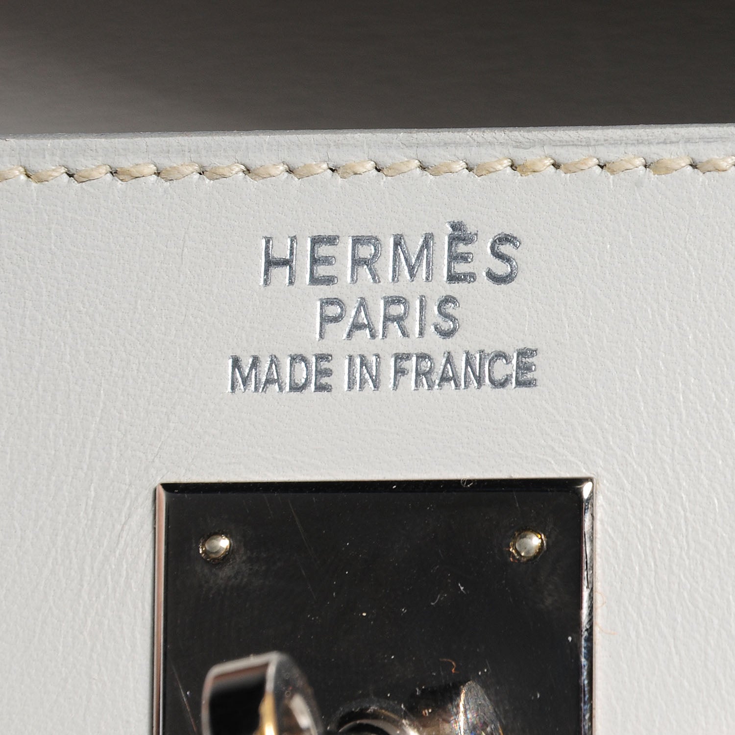 Hermes Box Kelly Sellier 35 Gris Pale 8 of 26