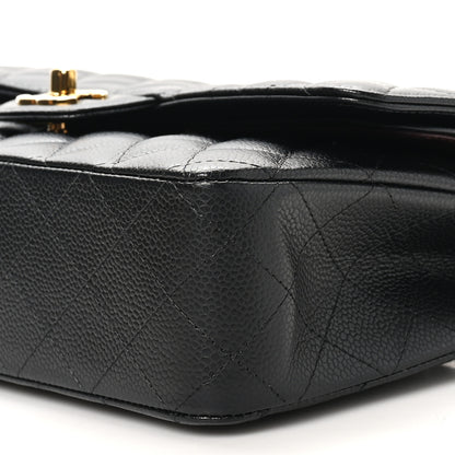 Chanel Caviar Quilted Medium Double Flap Black 9 of 11