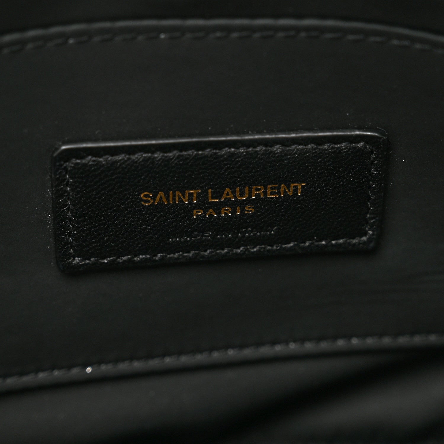 Saint Laurent Lambskin Quilted Lolita Cosmetic Pouch Black 6 of 7