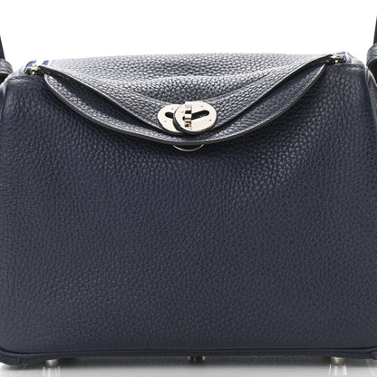 Hermes Taurillon Clemence Lindy 26 Bleu Nuit 8 of 10