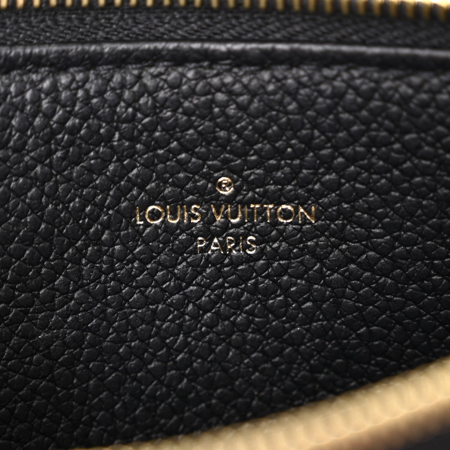Louis Vuitton Empreinte Monogram Giant Crafty Pochette Felicie Zippered Insert Black 6 of 9