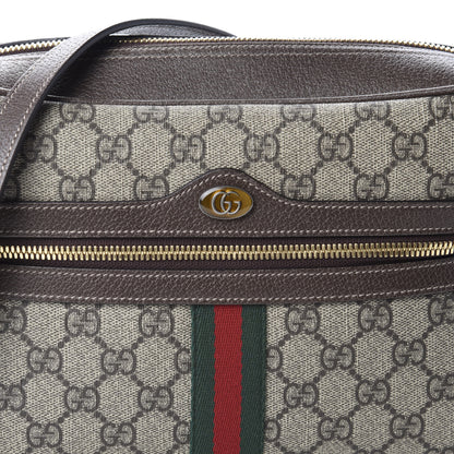 Gucci GG Supreme Monogram Web Small Ophidia Shoulder Bag Brown 10 of 10