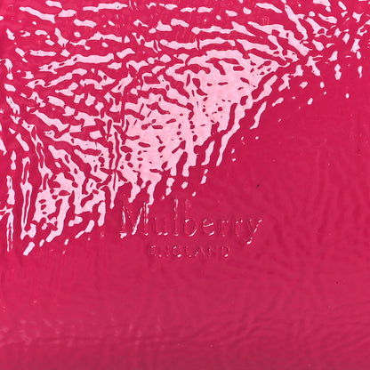Mulberry Spongy Patent Calfskin Small Iris Tote Mulberry Pink 6 of 12