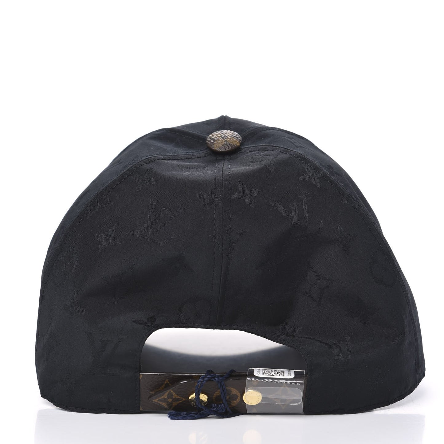 Polyester Silk Monogram LV Get Ready Cap L Black