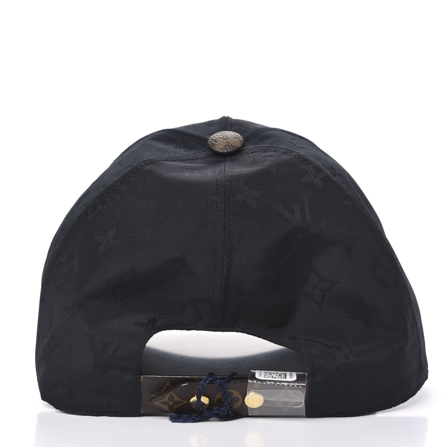 Louis Vuitton Polyester Silk Monogram LV Get Ready Cap L Black 3 of 6
