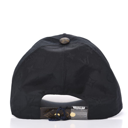 Louis Vuitton Polyester Silk Monogram LV Get Ready Cap L Black 3 of 6
