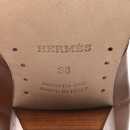 Hermes Calfskin Womens Vegas Ankle Boot 38 Naturel 6 of 9