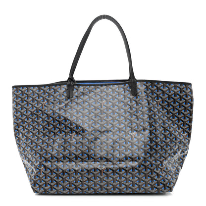 Goyard Goyardine Saint Louis Claire Voie GM Black Sky Blue 3 of 15