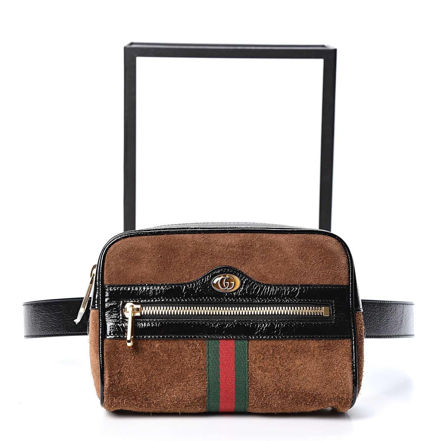 Gucci Suede Small Ophidia Belt Bag 85 34 Brown 11 of 11
