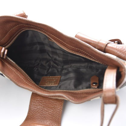 Burberry House Check Buckle Bag Dark Tan 5 of 16