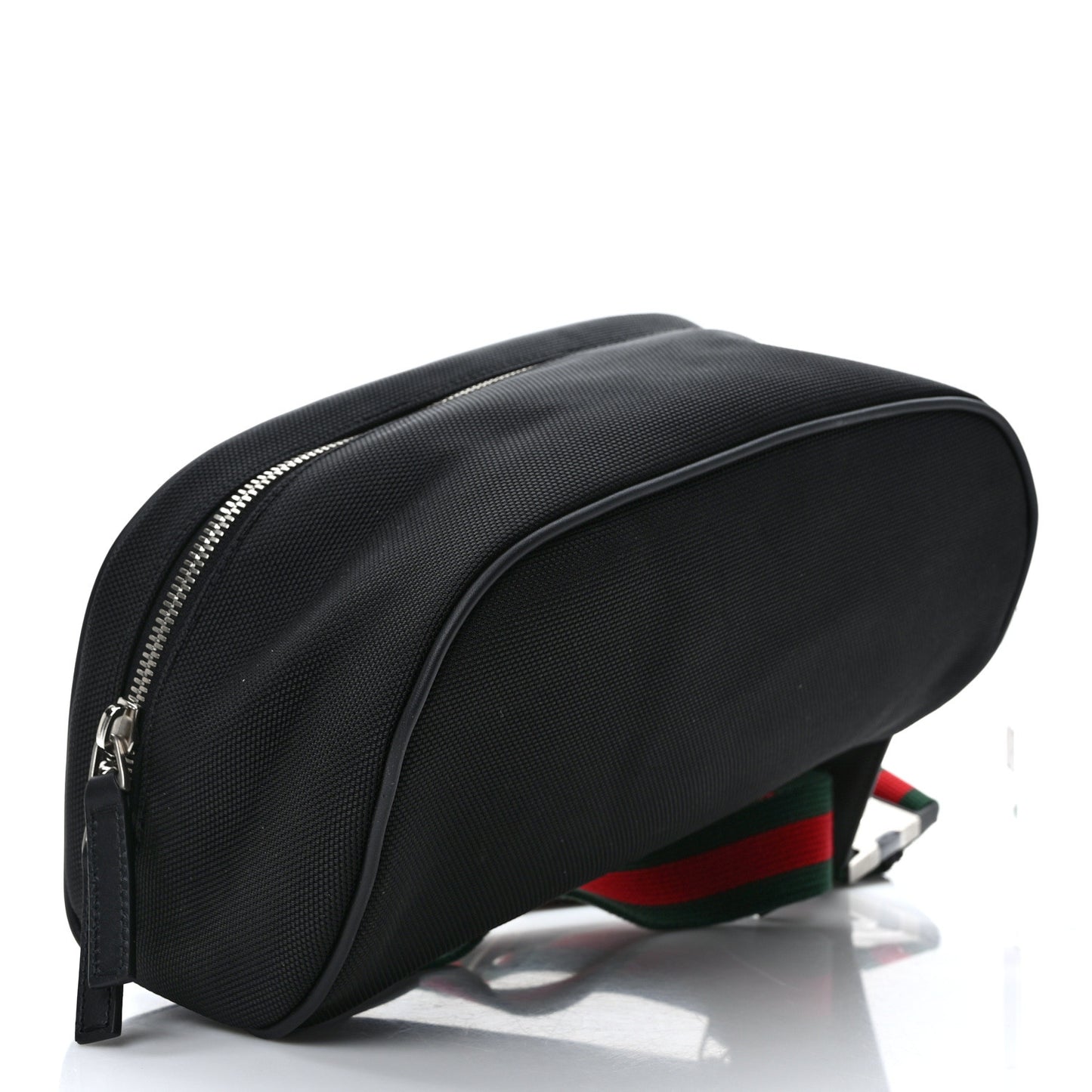 Techno Canvas Web Large Belt Bag Black