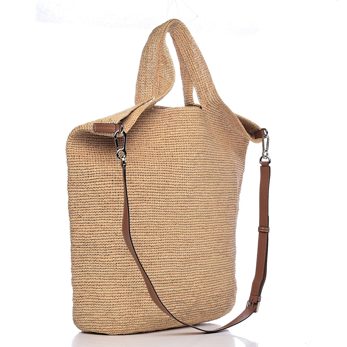 Raffia Large Tote Bag Natural Tan