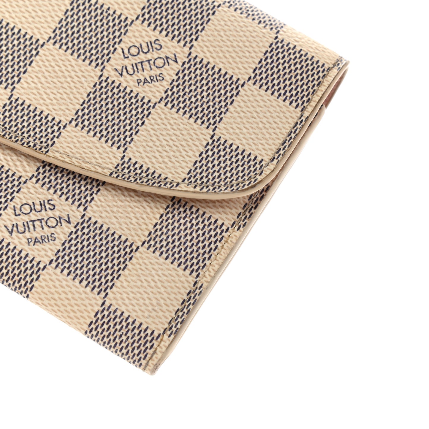 Damier Azur Emilie Wallet Rose Ballerine