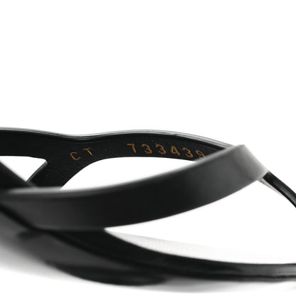 Saint Laurent Calfskin Maine Liscio Carla 60 Mules 37 Black 9 of 10