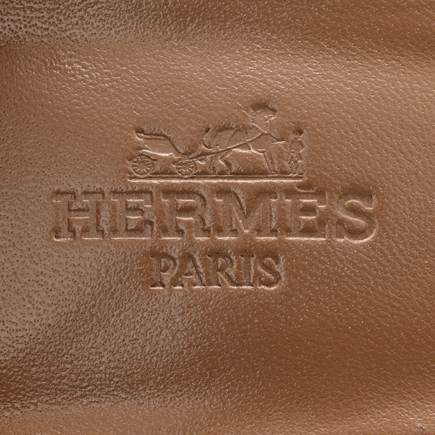 Hermes Calfskin Legend Wedge Sandals 38.5 Gold 8 of 9