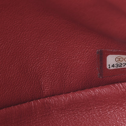 Chanel Caviar Quilted Jumbo Double Flap Red 6 of 10