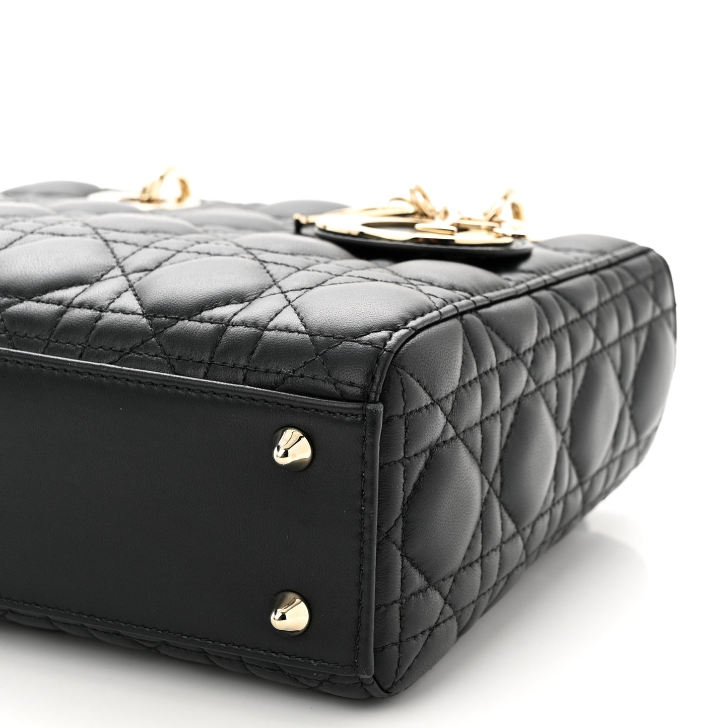 Lambskin Cannage Small My ABCDior Lady Dior Black