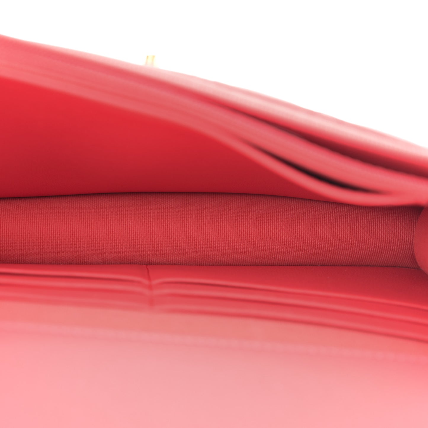 Lambskin Quilted Sweet Camellia Wallet On Chain WOC Coral