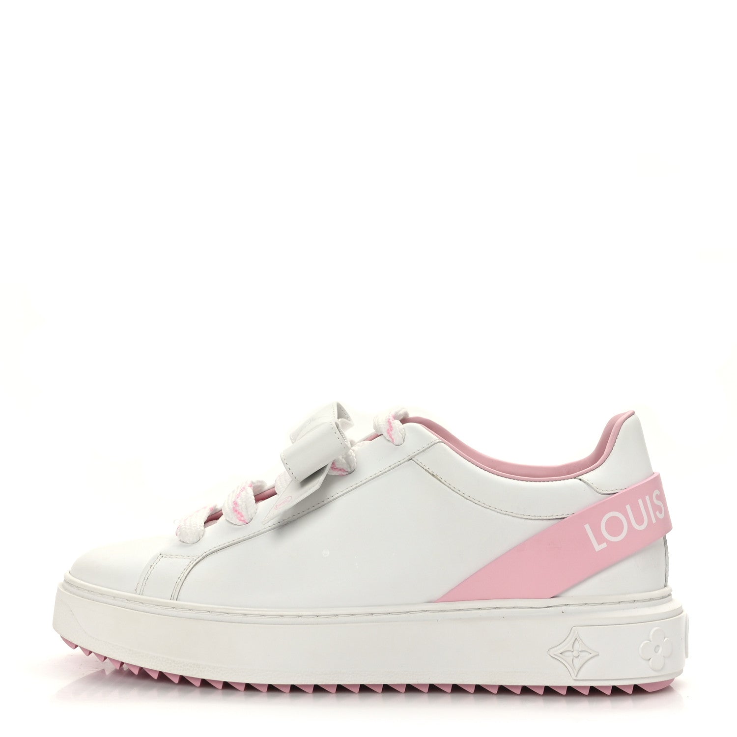 Louis Vuitton Time Out Bow Sneakers 40 White Pink 1 of 7