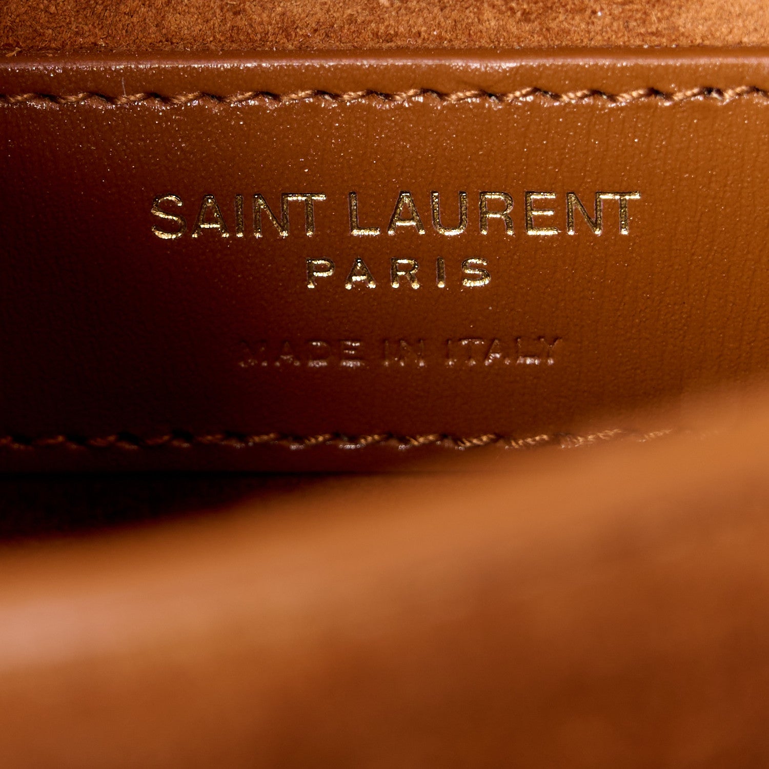 Saint Laurent Canvas Calfskin Mini Classic Monogram Cassandra Top Handle Tan Natural 6 of 12