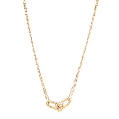 Tiffany 18K Yellow Gold HardWear Double Link Pendant Necklace 1 of 7
