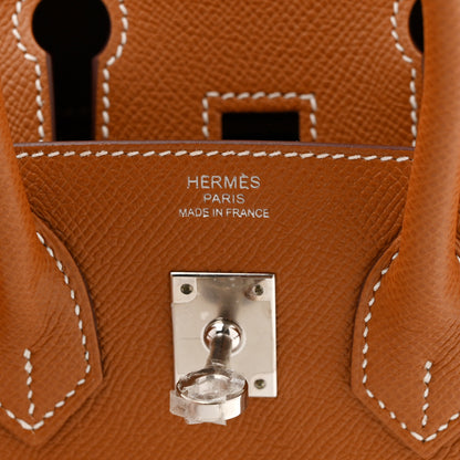 Hermes Epsom Birkin Sellier 25 Gold 6 of 10