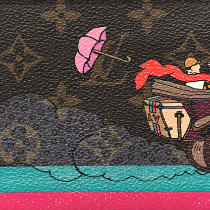Louis Vuitton Monogram 2015 Christmas Animation Zippy Wallet Hibiscus 7 of 7