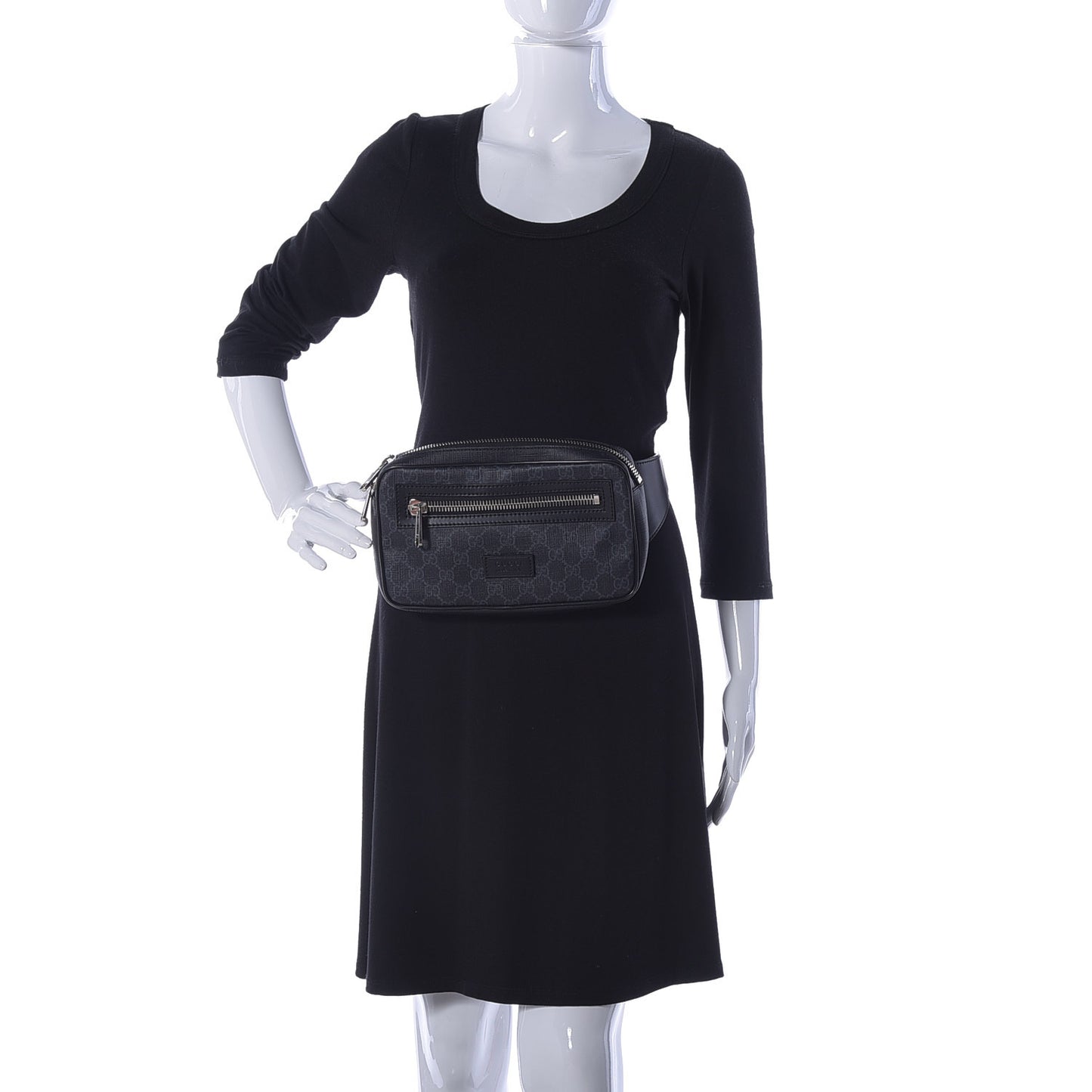 Calfskin Lockme Mini Backpack Black