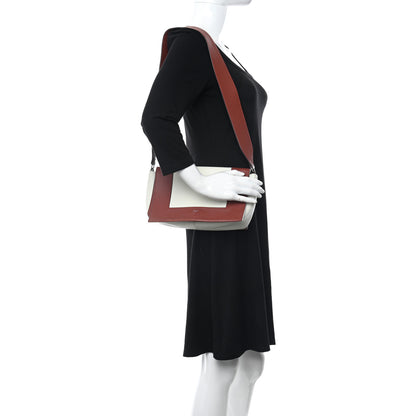 Celine Shiny Smooth Calfskin Medium Frame Shoulder Bag Maple White 2 of 11
