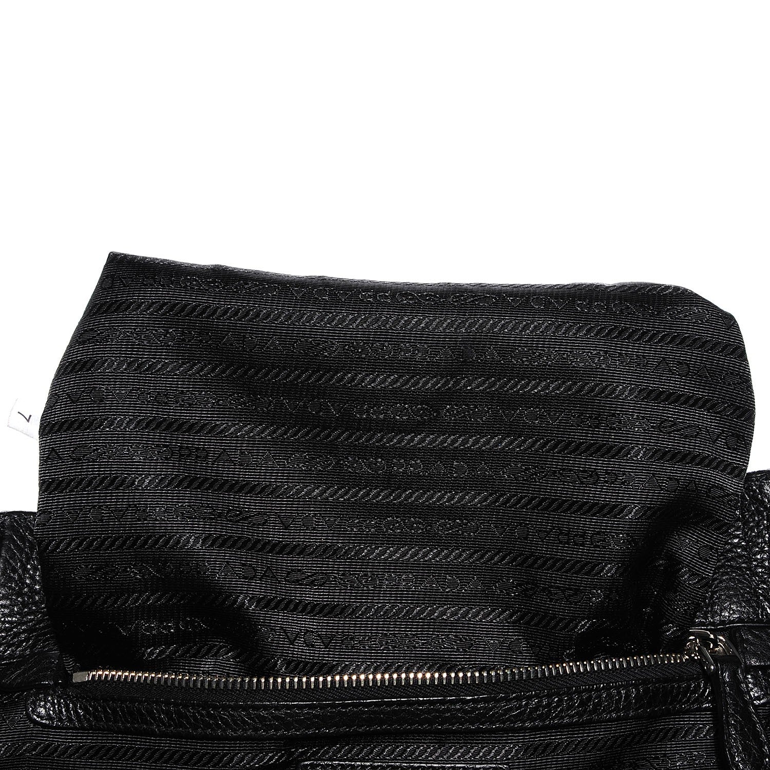 Prada Vitello Daino Shoulder Bag Black 7 of 10