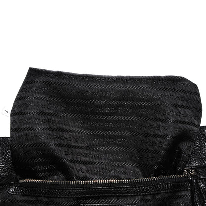 Prada Vitello Daino Shoulder Bag Black 7 of 10