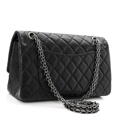 Chanel Aged Calfskin Quilted 2.55 Reissue 225 Flap Black 3 of 9