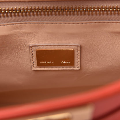 Fendi Vitello Morgan Shiny Nappa Medium Peekaboo Iconic Satchel Papavero 8 of 8
