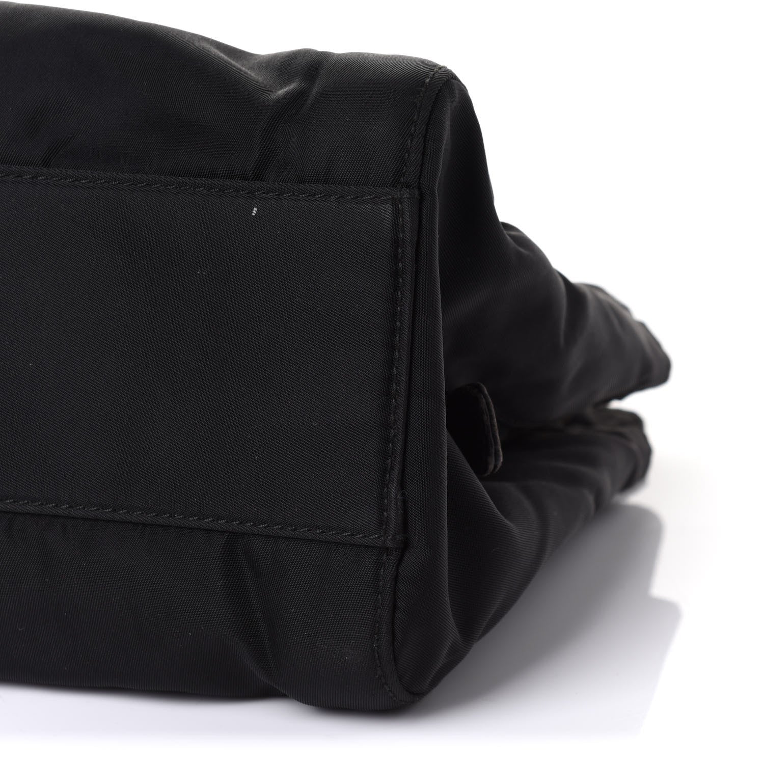 Prada Tessuto Nylon Chain Shoulder Bag Black 9 of 9