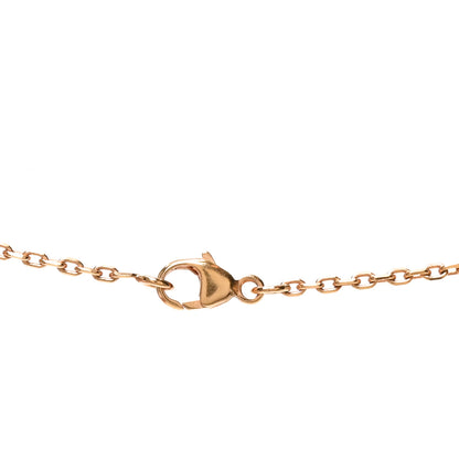 Hermes Lacquered Rose Gold Mini Pop H Pendant Necklace White 5 of 6