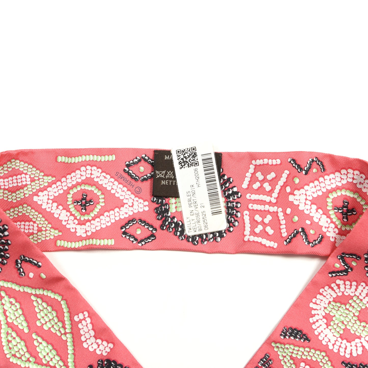 Silk Kelly En Perles Twilly Rose Vert Black