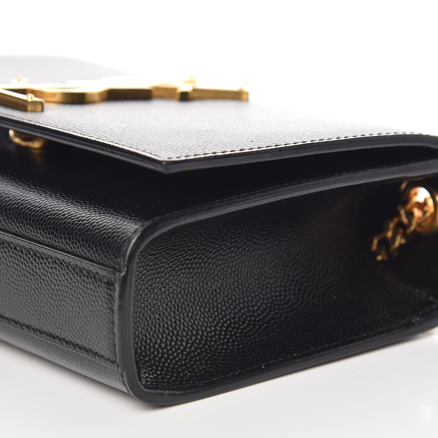 Saint Laurent Grain De Poudre Small Monogram Kate Satchel Black 9 of 9