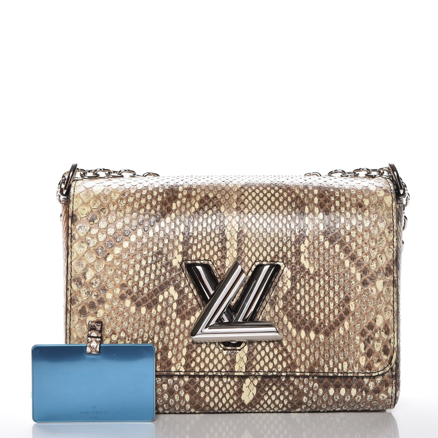 Louis Vuitton Python Twist Shoulder Bag MM Brown 7 of 8