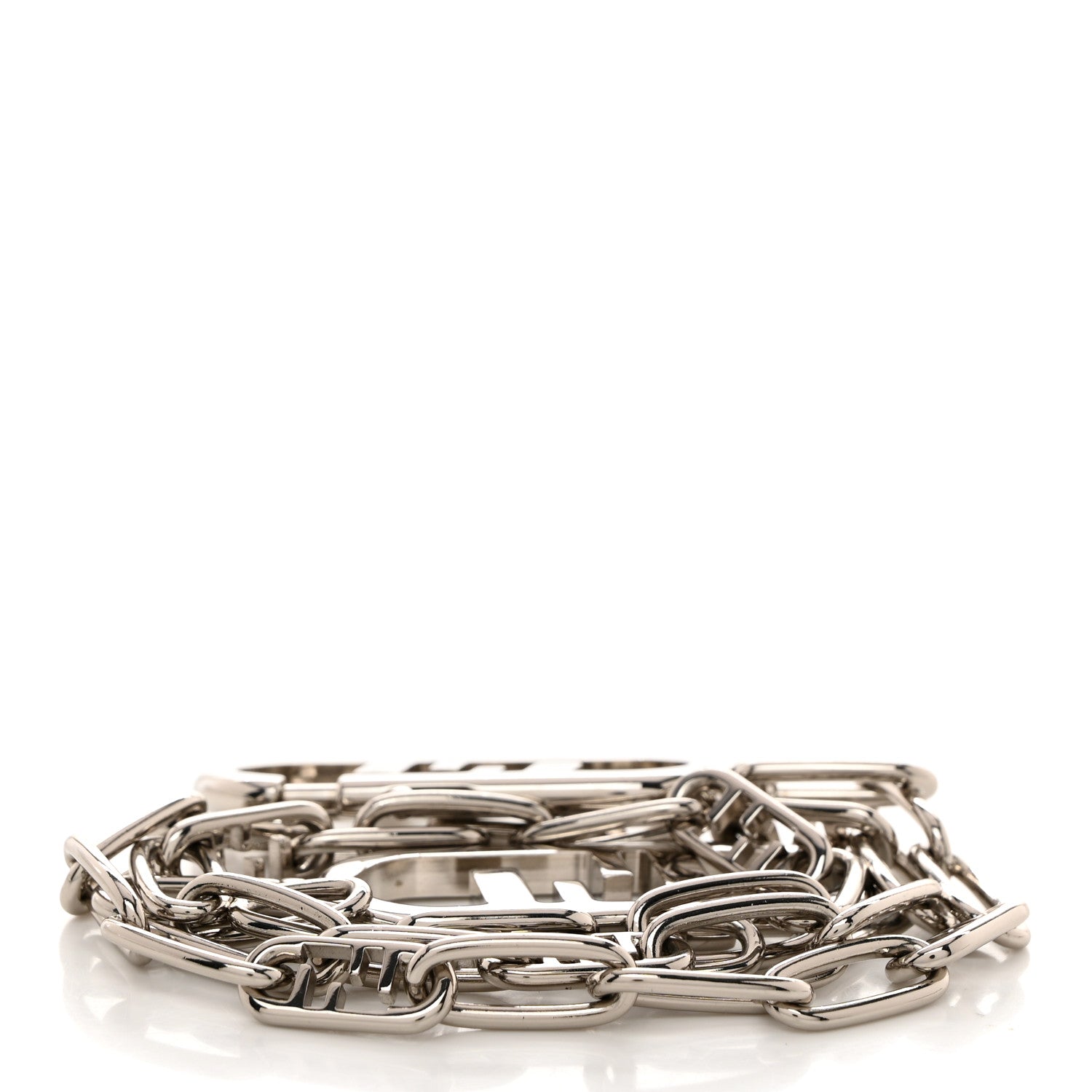 Fendi Metal O'Lock Strap You Silver 2 of 4