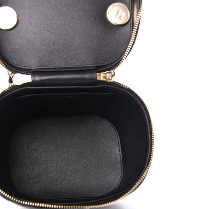 Chanel Lambskin Quilted Trendy Vanity Case Black 5 of 10